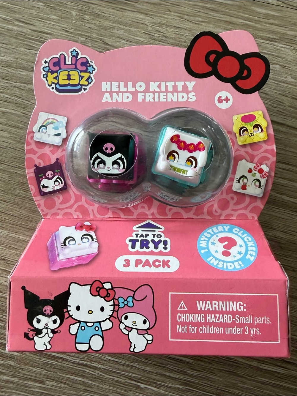 Hello Kitty and Friends 3-Pack Clickeez Viral Fidget toy NEW